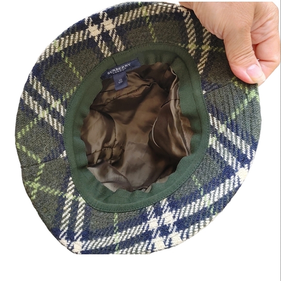 BURBERRY LONDON Check Patterned Wool Bucket Hat - Picture 4 of 10